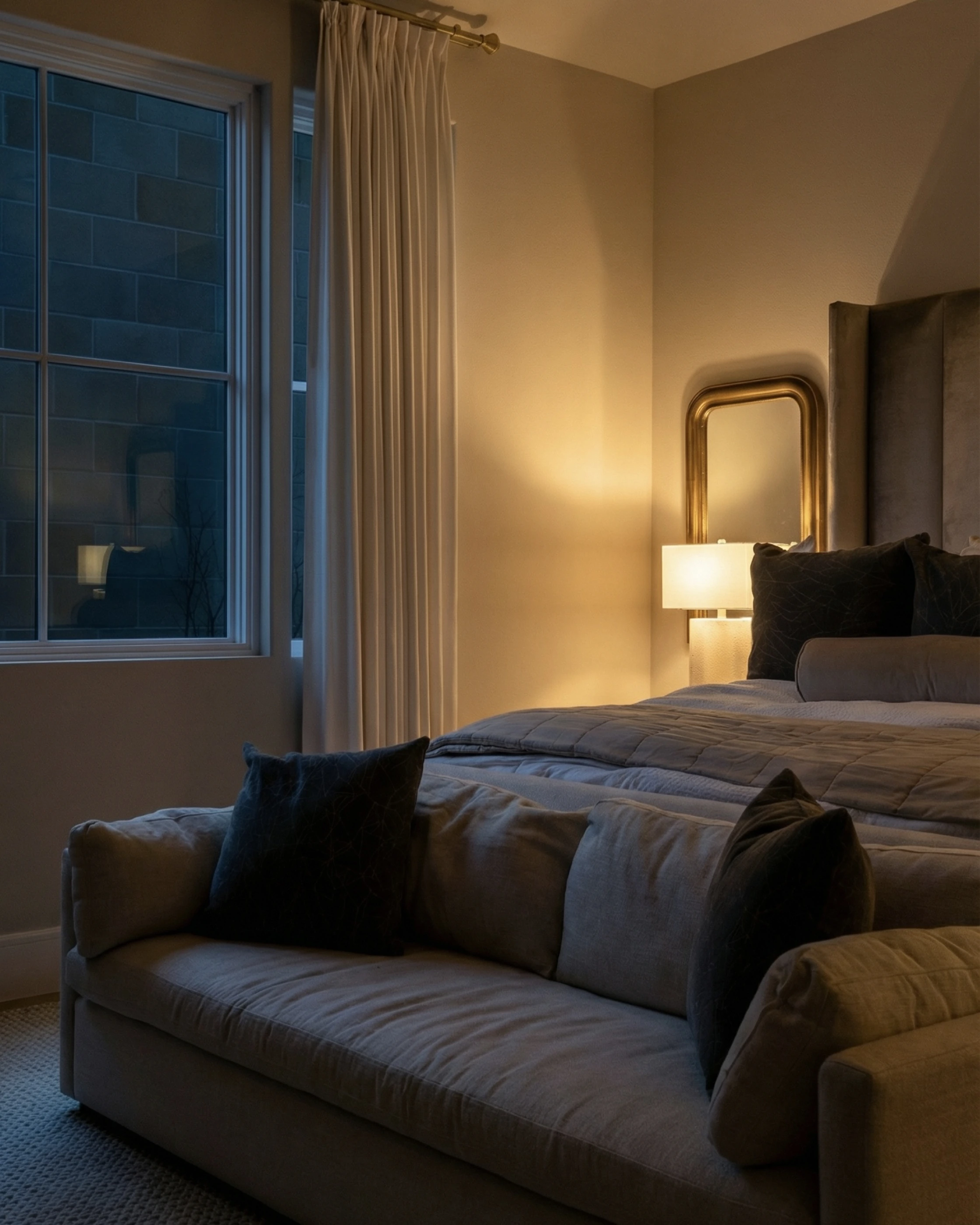 Bedroom at night