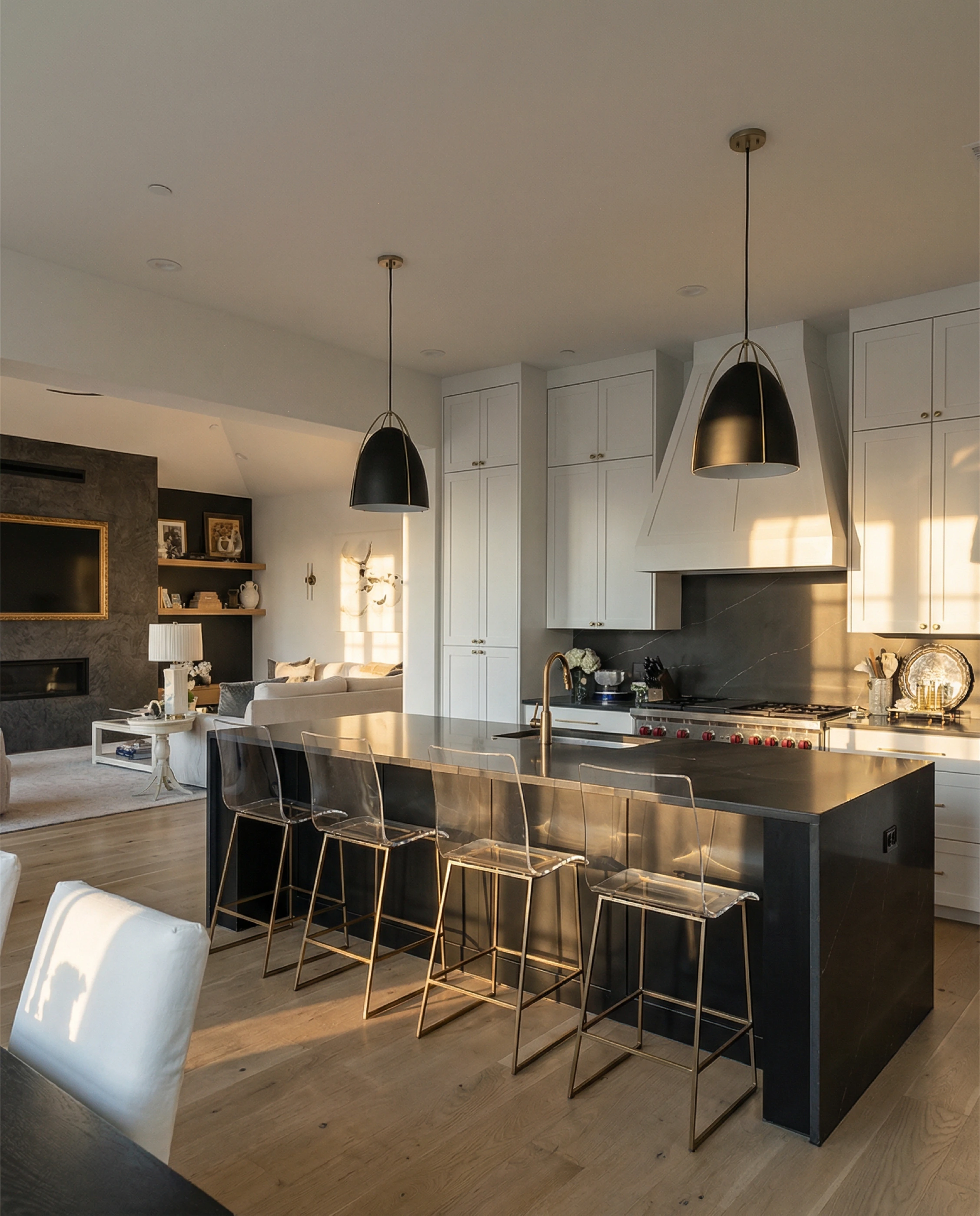 Gourmet kitchen — cinematic view