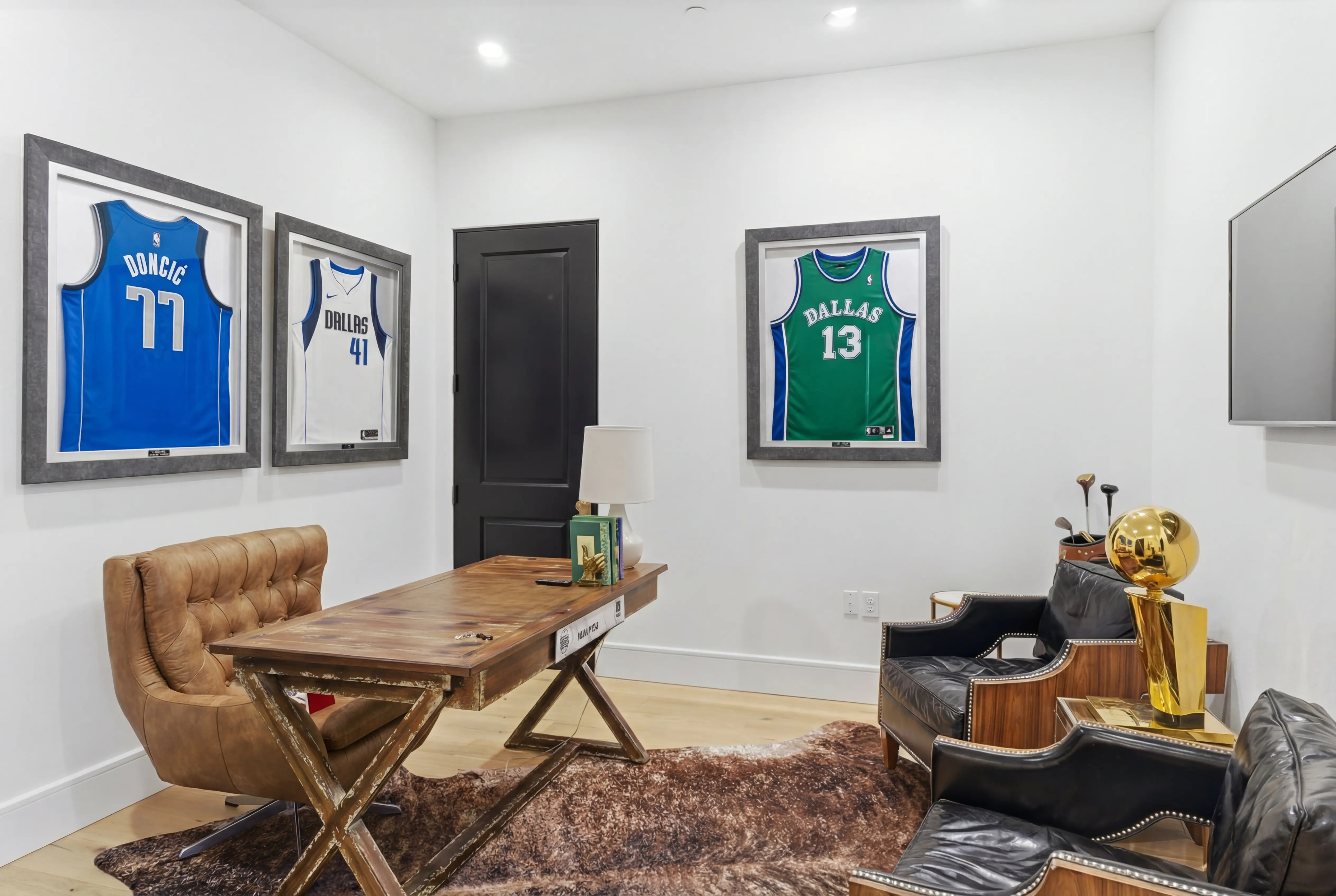 Private office with custom desk